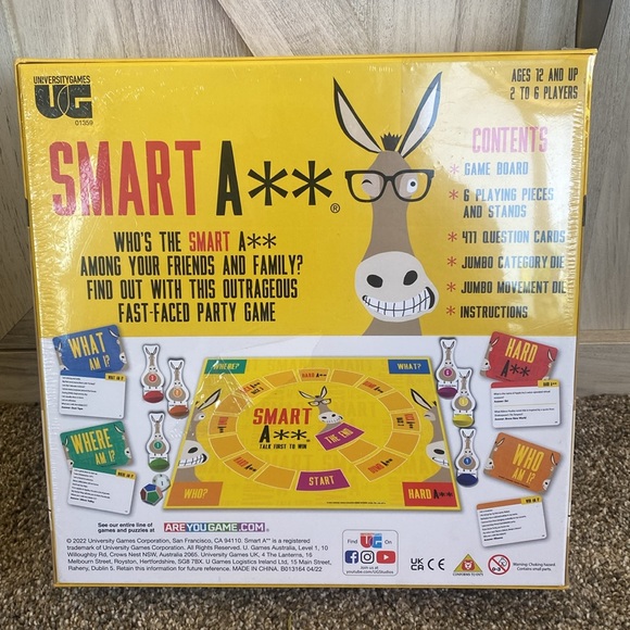 NWT Smart Ass Trivia Board Game - Picture 2 of 5